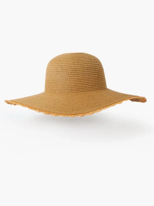 Scalloped Edge Straw Hat