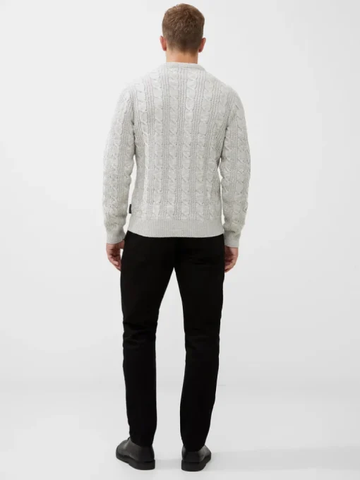 Soft Cable Knit Crew Neck Jumper