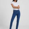Soft Stretch Denim High Rise Skinny Jeans