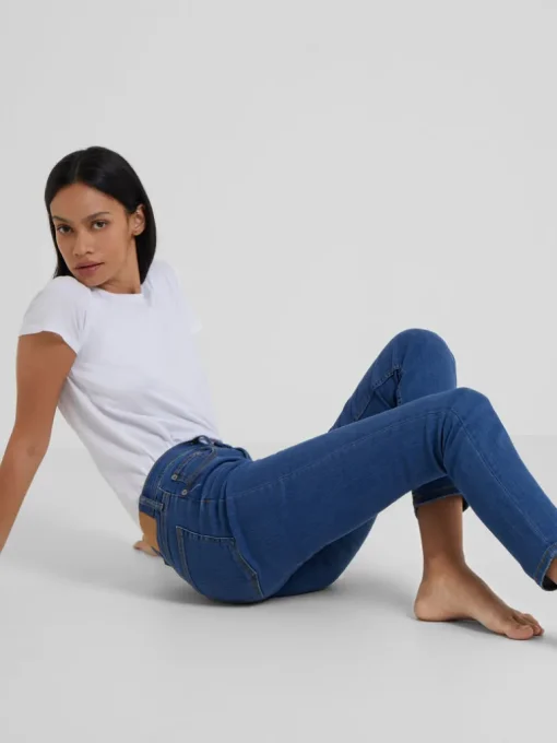 Soft Stretch Denim High Rise Skinny Jeans