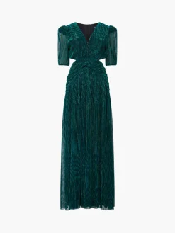 Sparkle Cut Out Maxi Dress