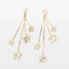 Star Diamante Cascade Earrings