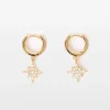 Star Huggie Hoop Earrings