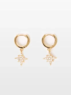 Star Huggie Hoop Earrings