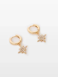 Star Huggie Hoop Earrings