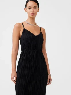 Strappy Plisse Jersey Maxi Dress