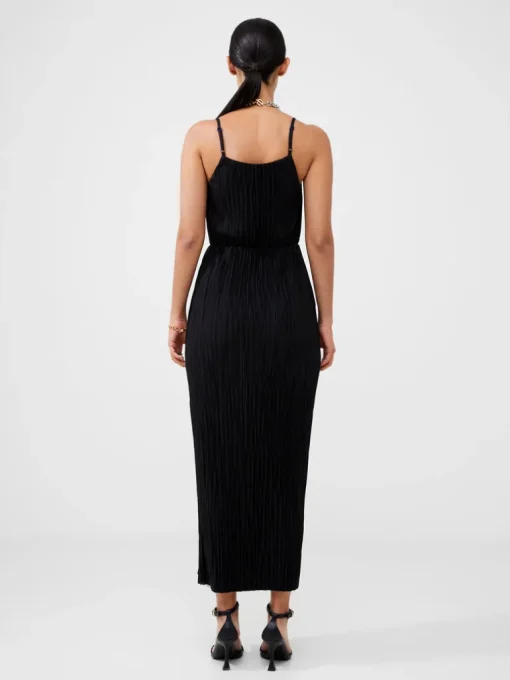Strappy Plisse Jersey Maxi Dress