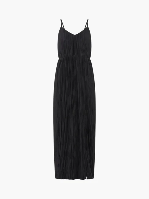 Strappy Plisse Jersey Maxi Dress
