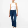 Stretch Denim Bootcut Ankle Length Jeans