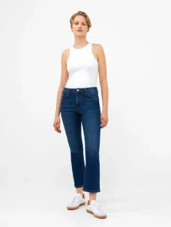 Stretch Denim Bootcut Ankle Length Jeans