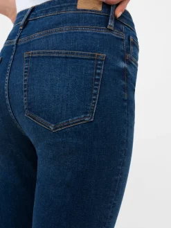 Stretch Denim Bootcut Ankle Length Jeans