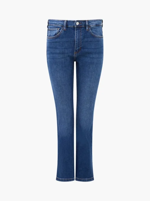 Stretch Denim Bootcut Ankle Length Jeans