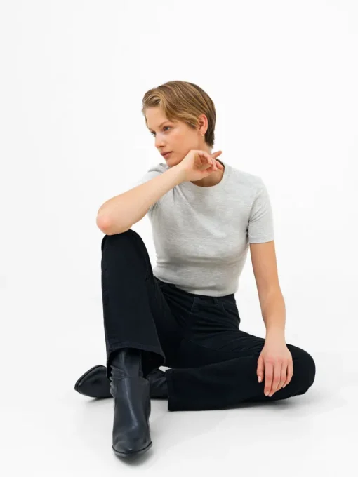 Stretch Denim Bootcut Full Length Jeans