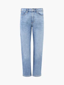 Stretch Denim Cigarette Fit Ankle Length Jeans