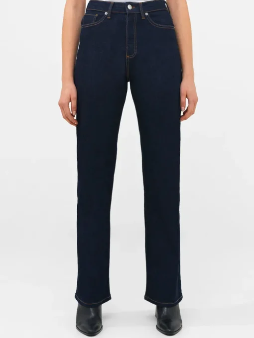 Stretch Denim Wide Flare Full Length Jeans