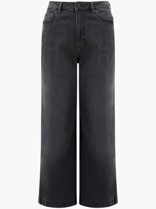 Stretch Denim Wide Leg Culottes