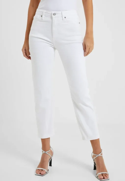 Stretch Slim Straight Cigarette Ankle Length Jeans