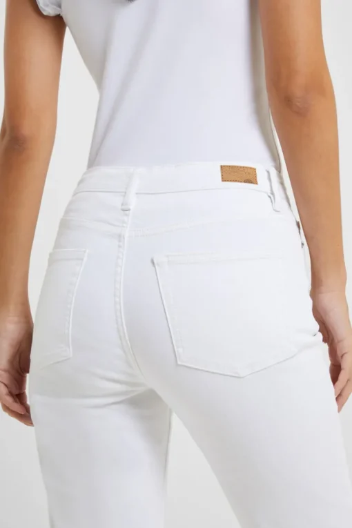 Stretch Slim Straight Cigarette Ankle Length Jeans