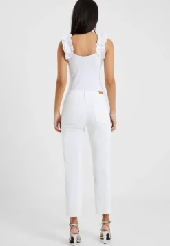 Stretch Slim Straight Cigarette Ankle Length Jeans