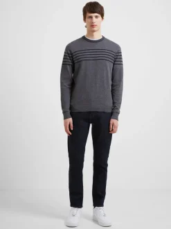 Stripe Crew Neck Sweatshirt