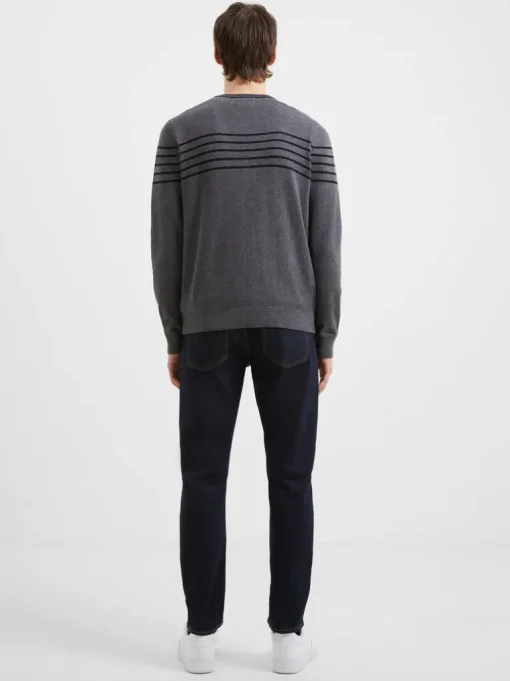 Stripe Crew Neck Sweatshirt