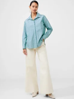Stripe Poplin Boyfriend Shirt