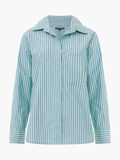 Stripe Poplin Boyfriend Shirt
