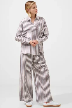 Stripe Poplin Popover Shirt