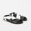 S+W x Branca Asymmetric Footbed Sandals
