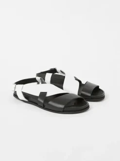 S+W x Branca Asymmetric Footbed Sandals