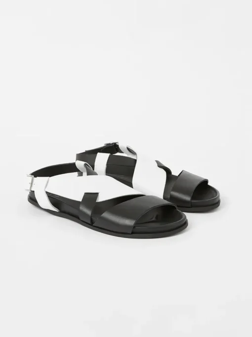 S+W x Branca Asymmetric Footbed Sandals