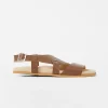 S+W x Branca Asymmetric Footbed Sandals
