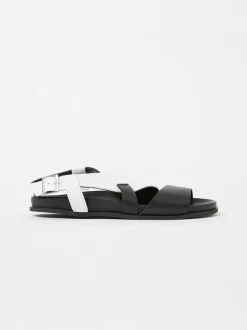 S+W x Branca Asymmetric Footbed Sandals