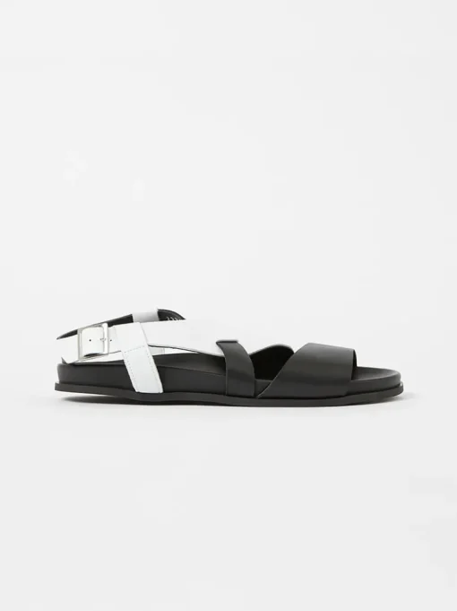 S+W x Branca Asymmetric Footbed Sandals