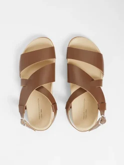 S+W x Branca Asymmetric Footbed Sandals