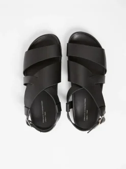 S+W x Branca Asymmetric Footbed Sandals
