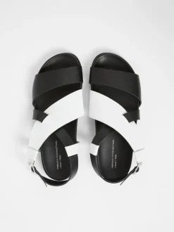S+W x Branca Asymmetric Footbed Sandals