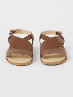 S+W x Branca Asymmetric Footbed Sandals