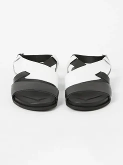 S+W x Branca Asymmetric Footbed Sandals