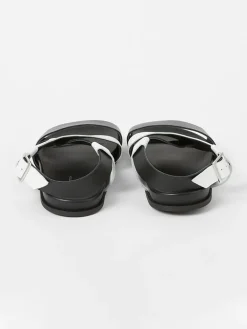 S+W x Branca Asymmetric Footbed Sandals