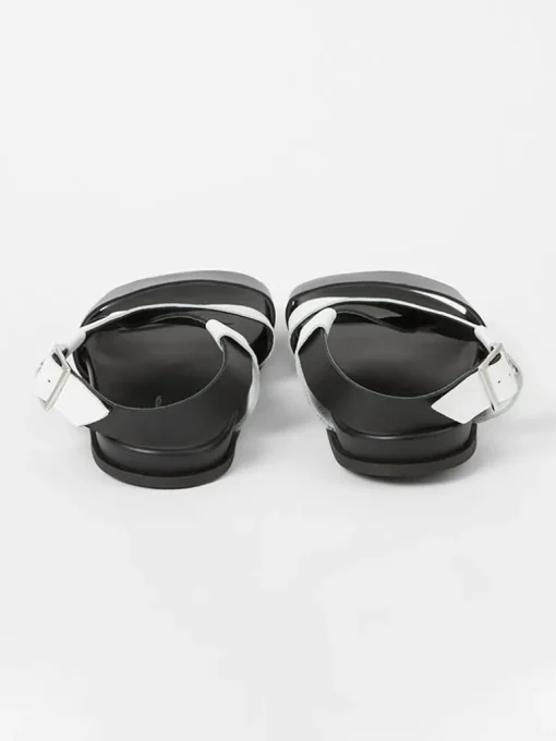 S+W x Branca Asymmetric Footbed Sandals
