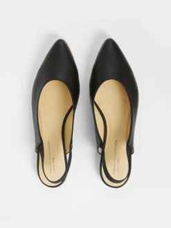 S+W x Meriola Pointed Toe Slingback Ballerina Pumps