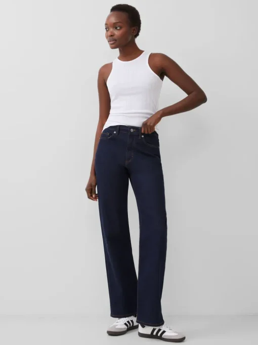 Tallie Textured Racer Tank Top