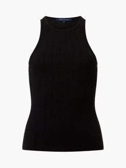 Tallie Textured Racer Tank Top