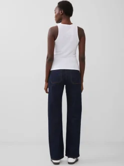 Tallie Textured Racer Tank Top