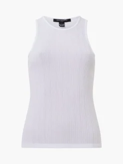 Tallie Textured Racer Tank Top