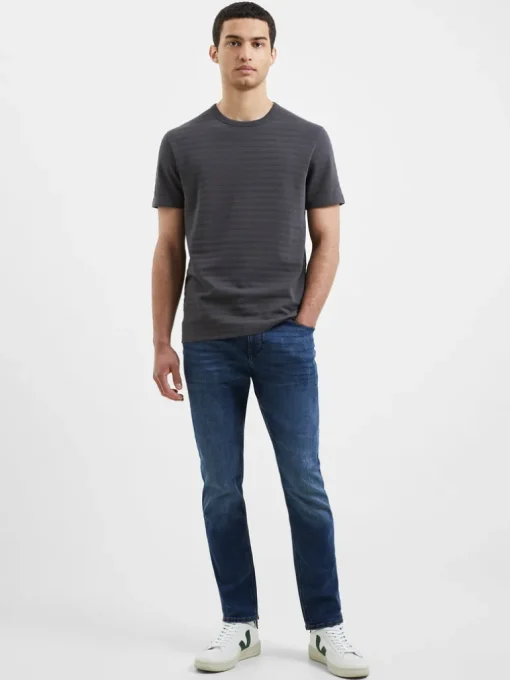 Texture Jersey Stripe T-Shirt