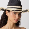 Thick Double Stripe Straw Hat