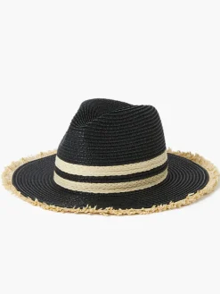 Thick Double Stripe Straw Hat