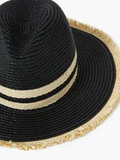 Thick Double Stripe Straw Hat